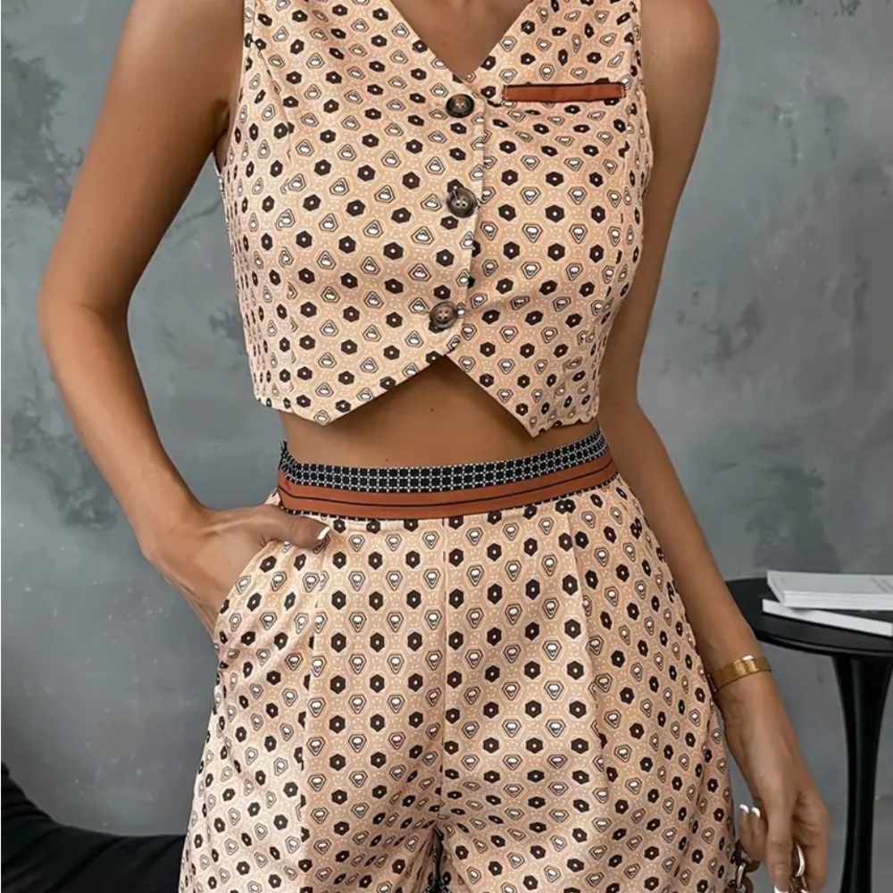 Vest and shorts 2 piece size medium